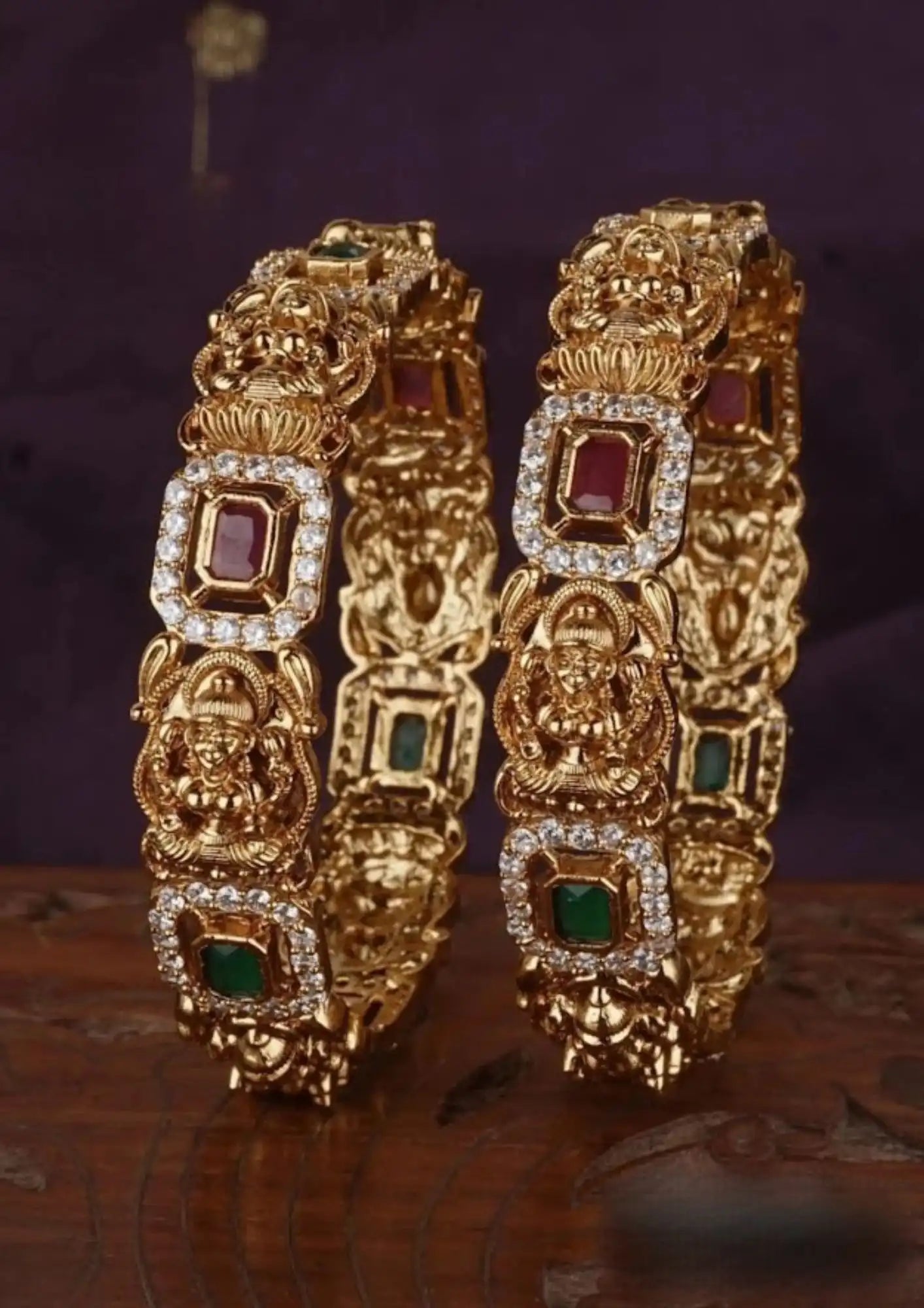 Kundan Bangles South Indian Imitation Jewellery Online | Sonaaz Hyderabad