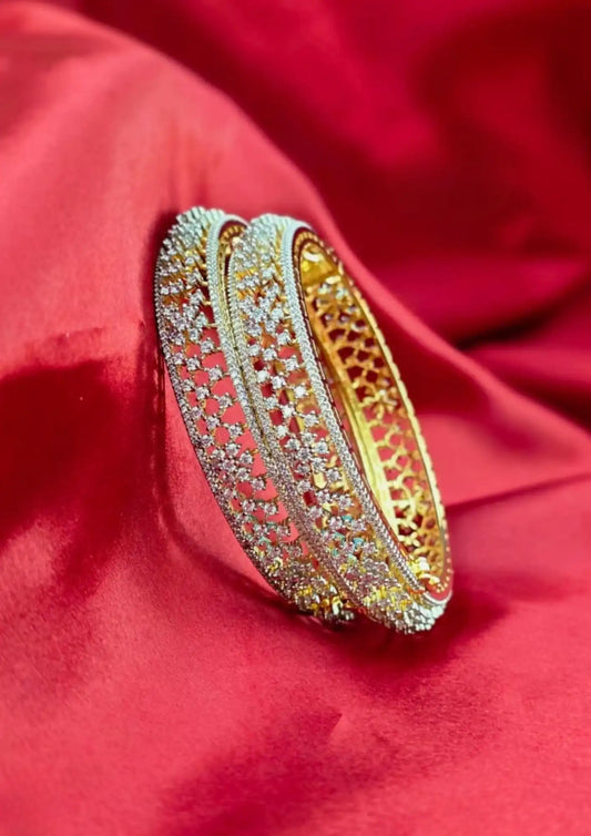 American Diamond Openable Bangles Imitation Jewellery Online | Sonaaz India