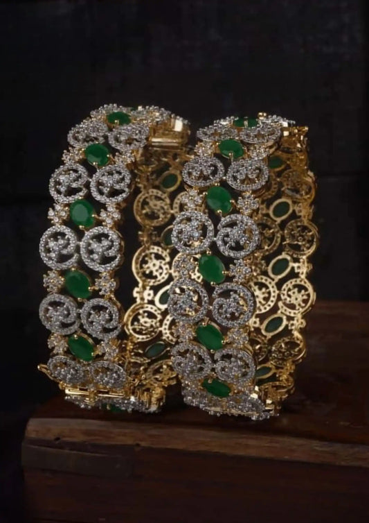 American Diamond Openable Bangles Imitation Jewellery Online | Sonaaz India