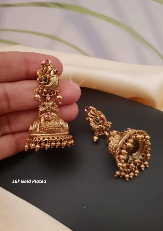 Antique Gold Earrings South Indian Imitation Jewellery Online | Sonaaz Hyderabad