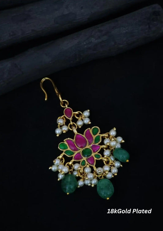 Jadau kundan gold plated mangtikka