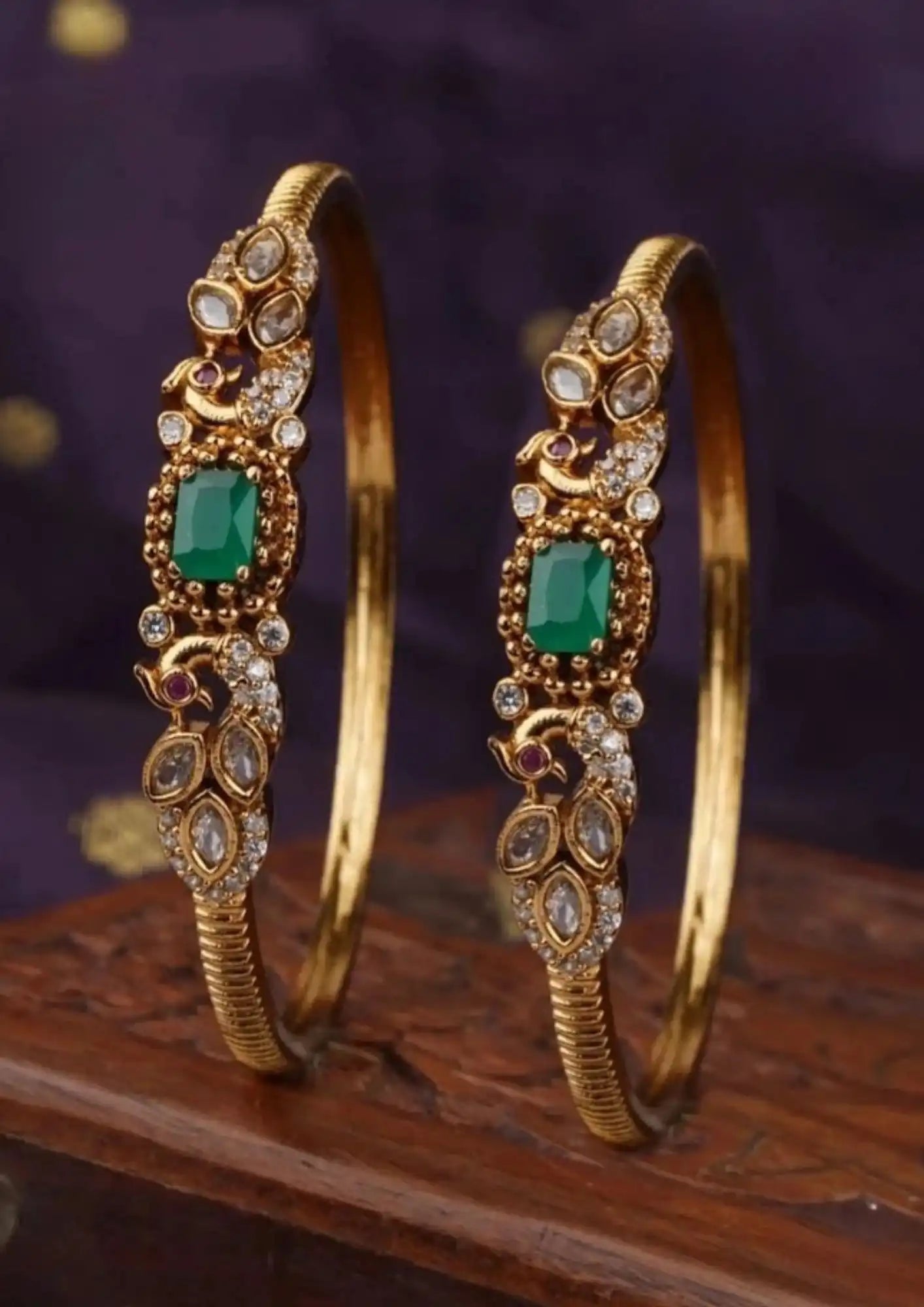 Kundan Bangles Imitation Jewellery Online | Sonaaz India