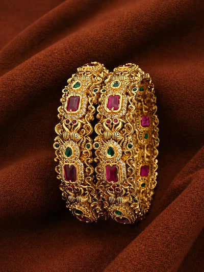 Kundan Openable Bangles Festive Jewellery | Sonaaz