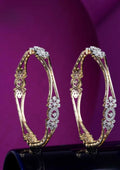 American diamond gold plated bangles