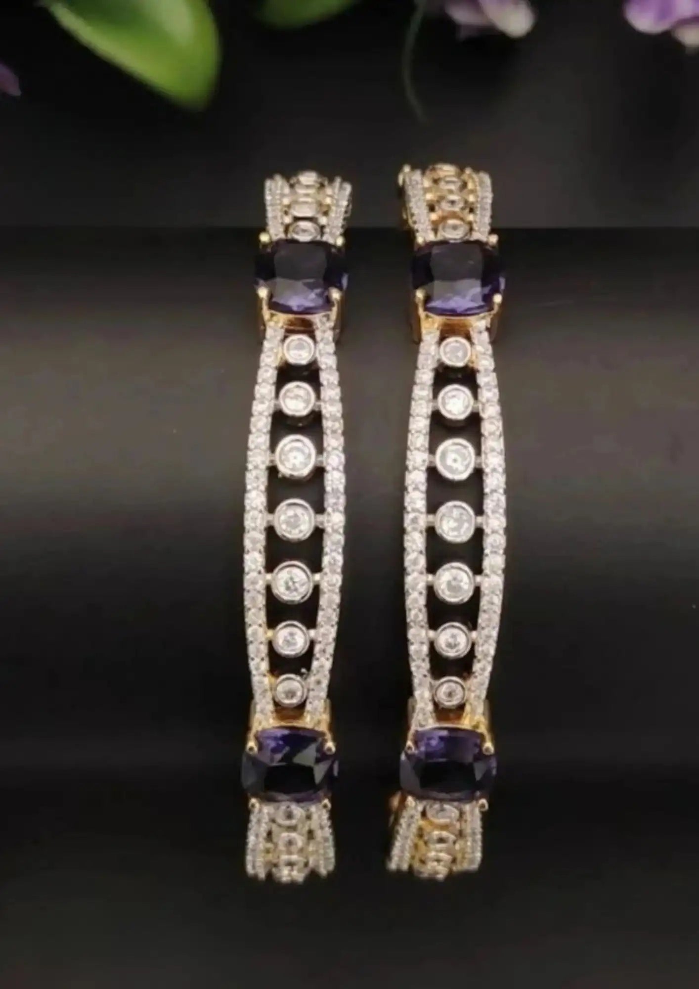 American Diamond Bangles Imitation Jewellery Online | Sonaaz India