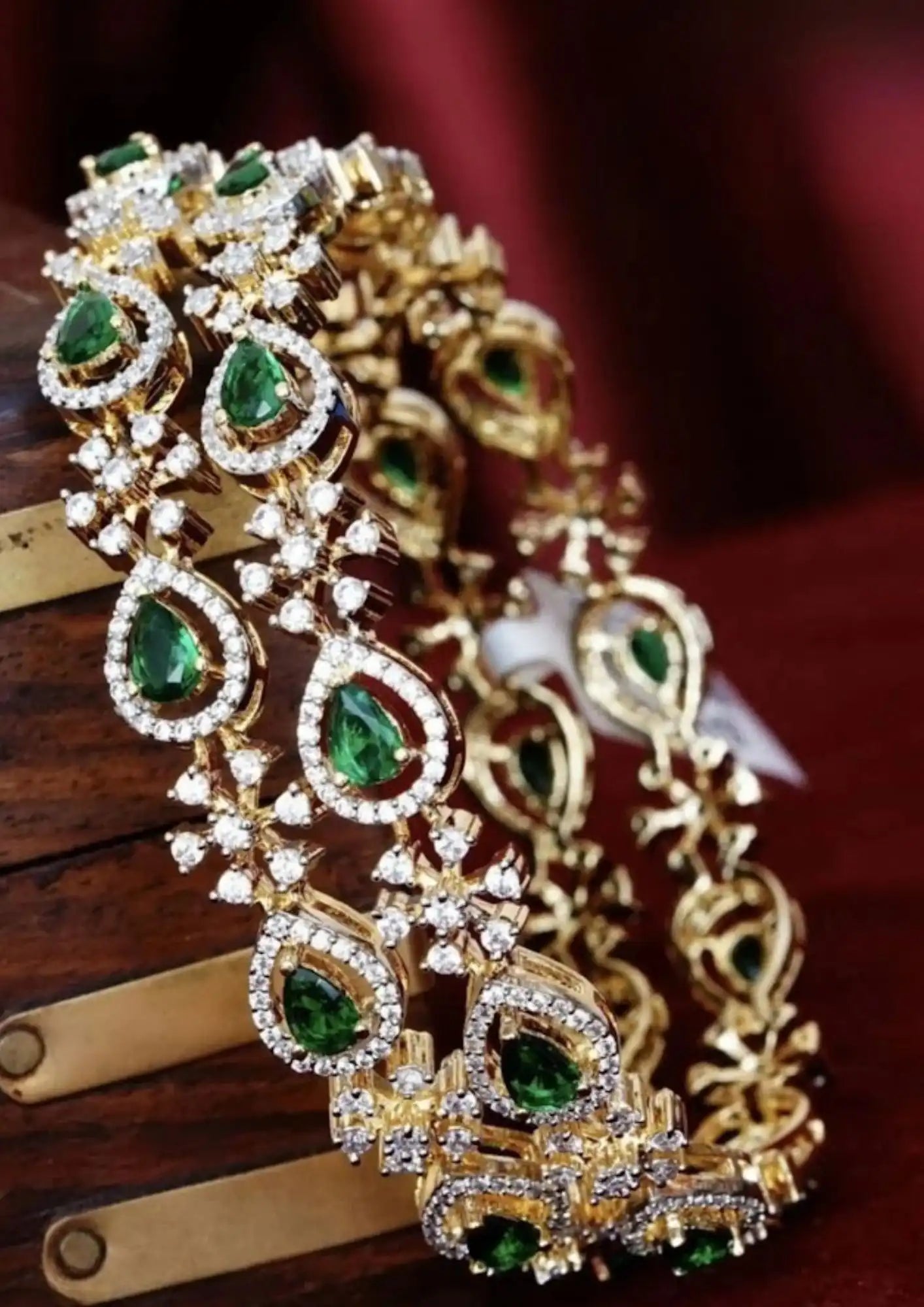 American Diamond Bangles Imitation Jewellery Online | Sonaaz India