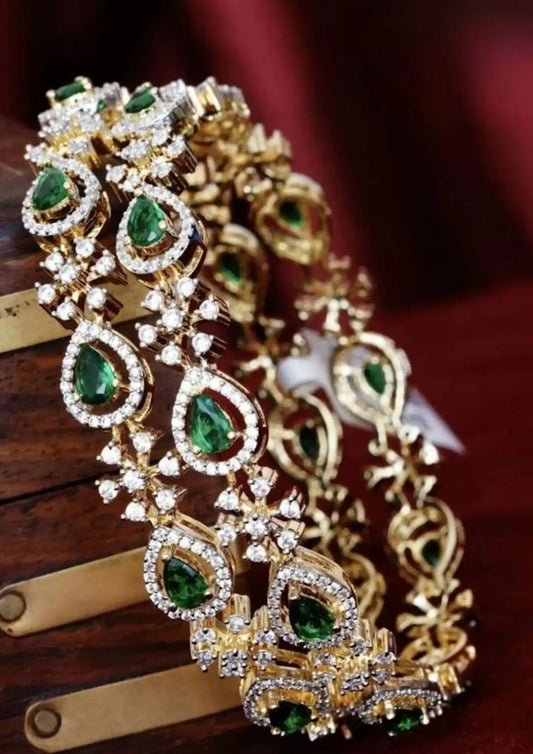 American Diamond Bangles Imitation Jewellery Online | Sonaaz India