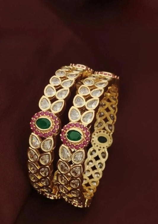 Kundan Bangles Imitation Jewellery Online | Sonaaz India