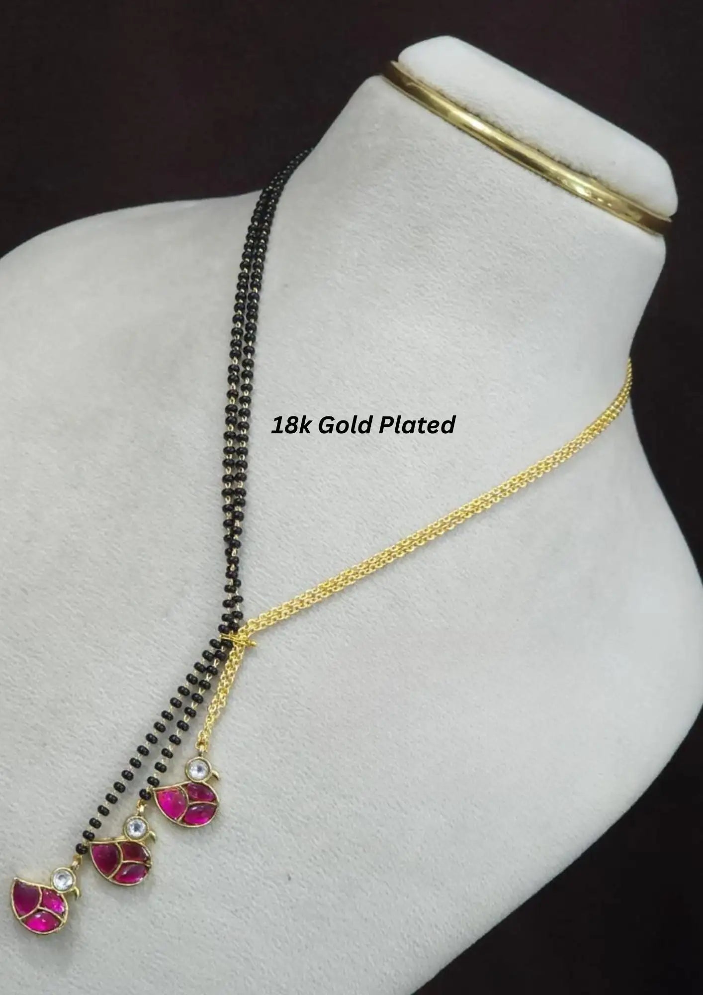 Jadau kundan 18K gold plated mangalsutra