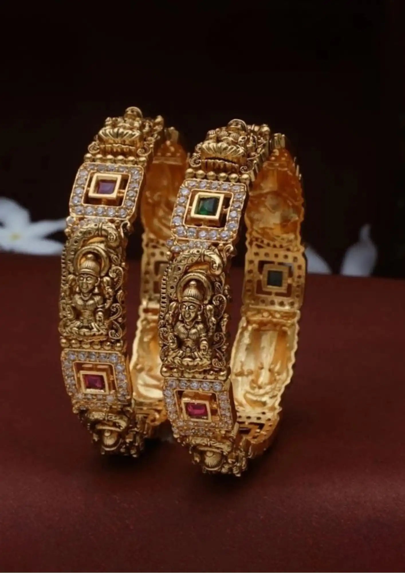 Kundan Bangles South Indian Imitation Jewellery Online | Sonaaz Hyderabad