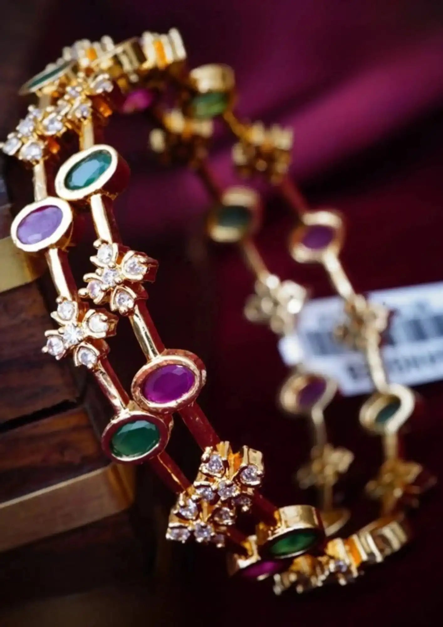 Kundan Bangles Imitation Jewellery Online | Sonaaz India