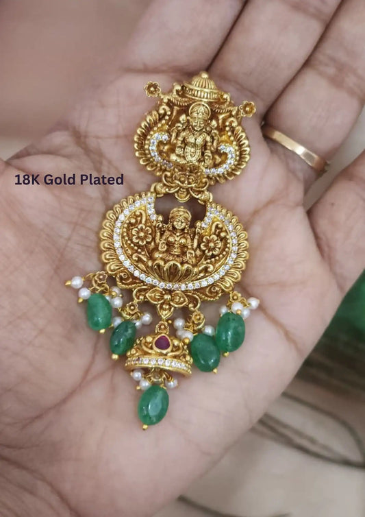 Nakshi 18k gold platted temple jewellery pendent