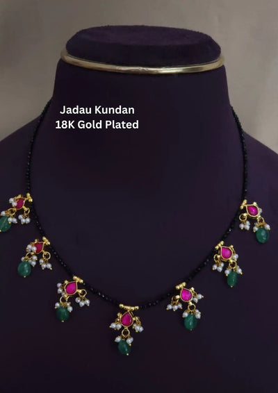 Jadau kundan 18k Gold plated Necklace