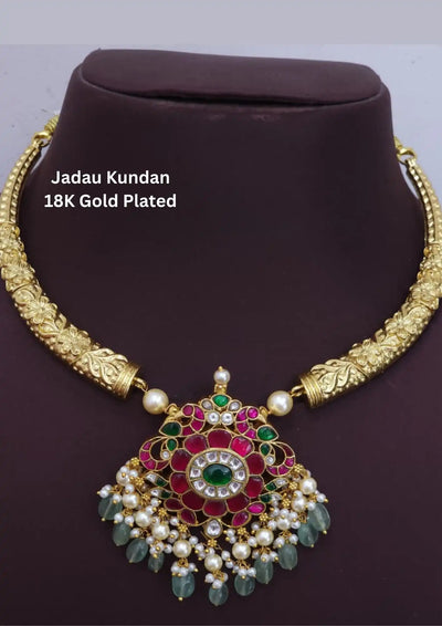Jadau kundan 18k Gold plated Necklace
