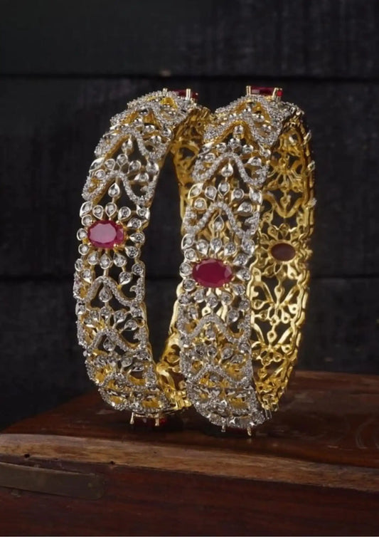 American Diamond Bangles Imitation Jewellery Online | Sonaaz India