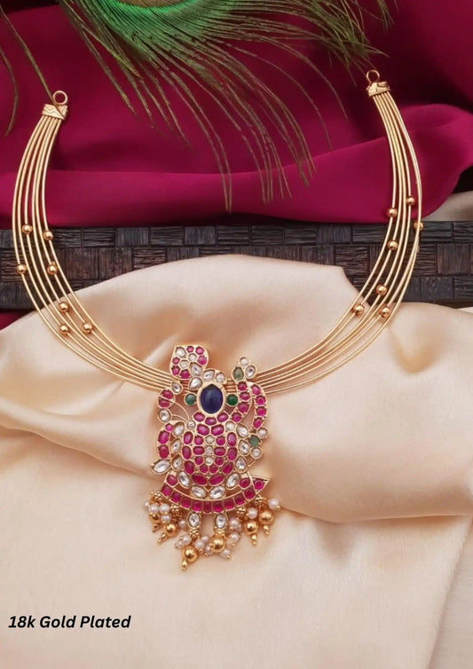 Kundan Pendant Set South Indian Imitation Jewellery Online | Sonaaz Hyderabad