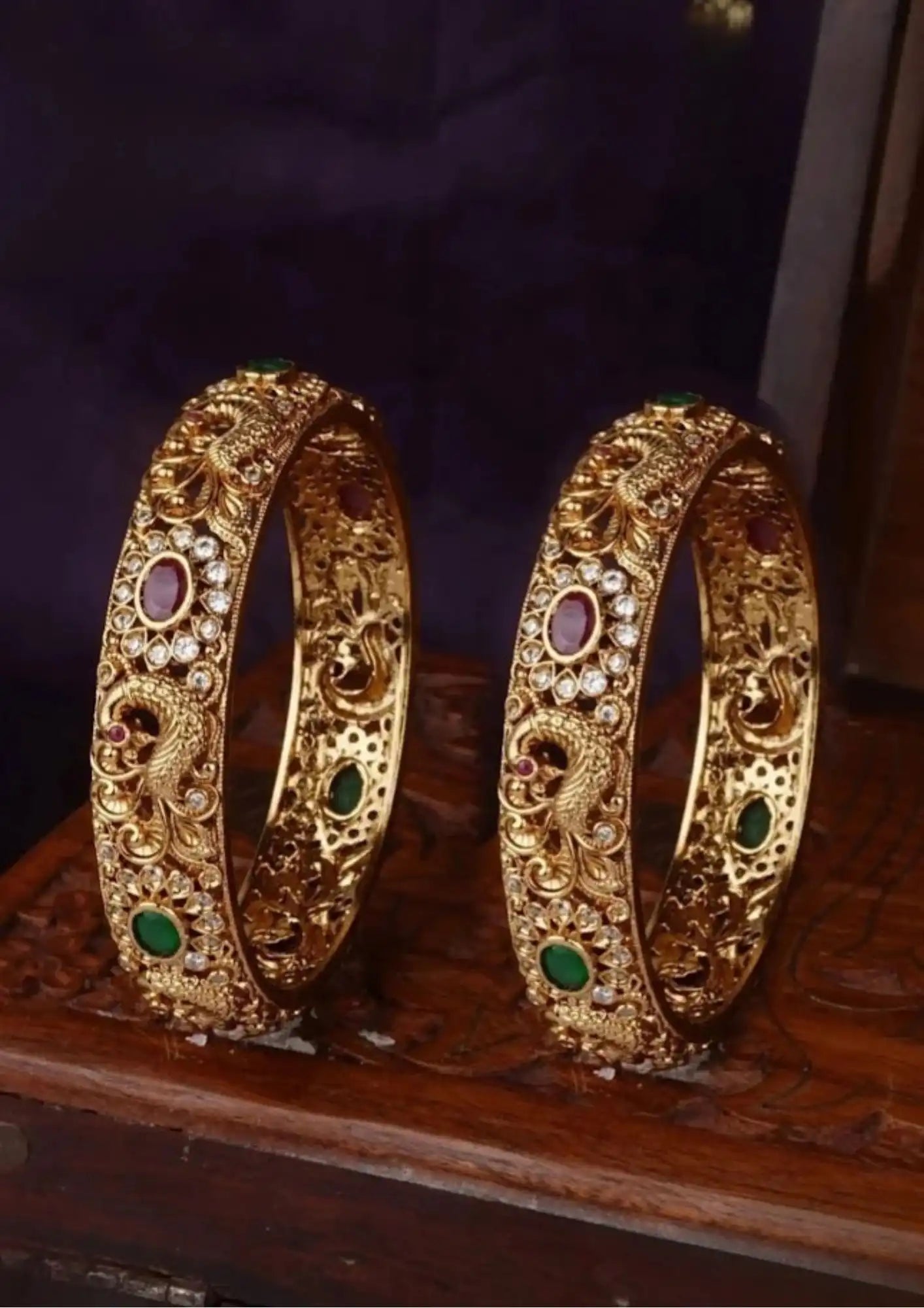 Kundan Bangles Imitation Jewellery Online | Sonaaz India