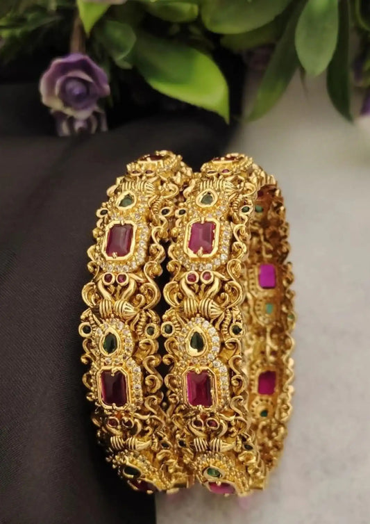 Kundan Openable Bangles Imitation Jewellery Online | Sonaaz India