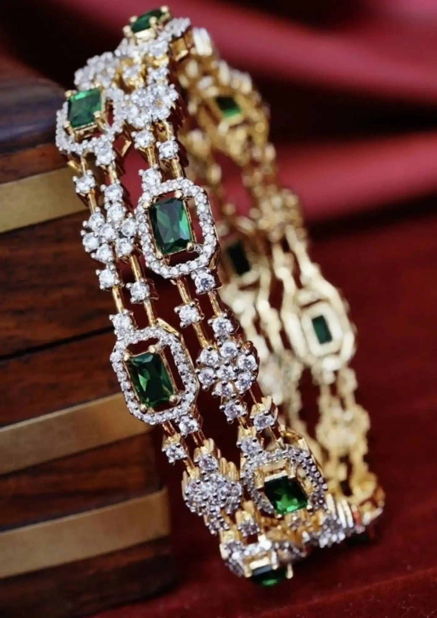American Diamond Bangles Imitation Jewellery Online | Sonaaz India