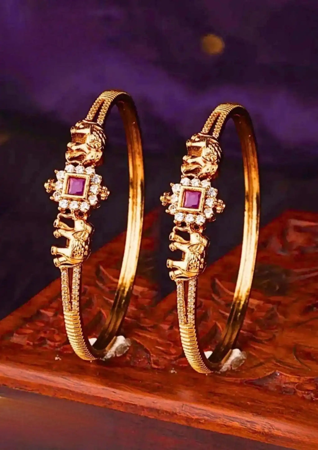 Kundan Bangles Imitation Jewellery Online | Sonaaz India