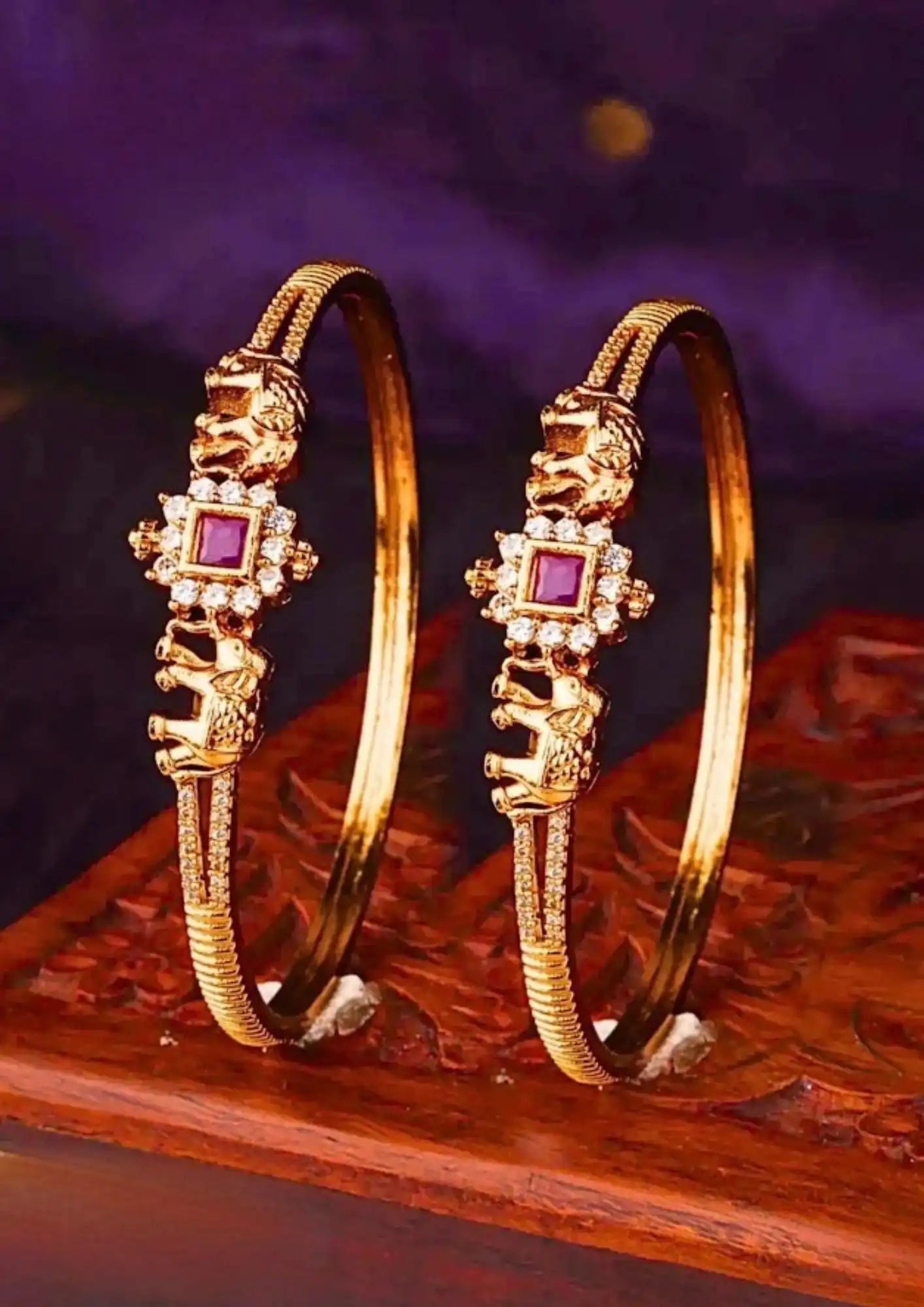 Kundan Bangles Imitation Jewellery Online | Sonaaz India