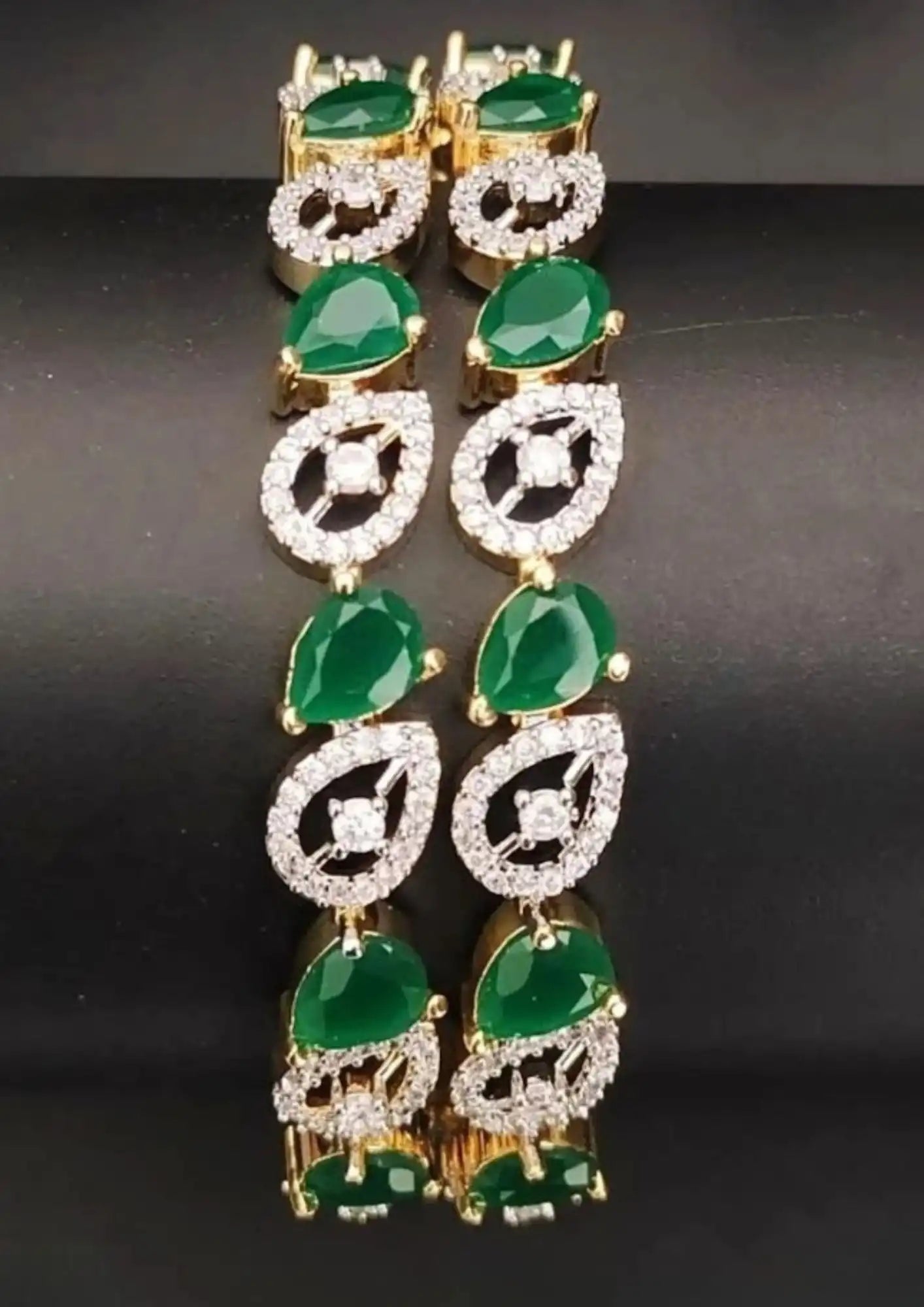 American Diamond Bangles Imitation Jewellery Online | Sonaaz India