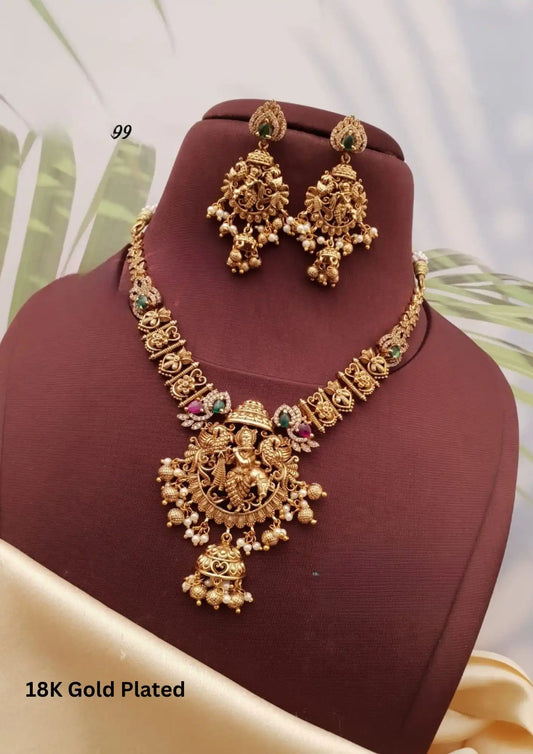 Kundan Necklace Set South Indian Imitation Jewellery Online | Sonaaz Hyderabad