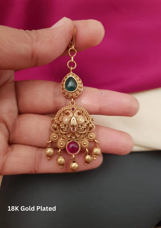 Kundan Maang Tikka Imitation Jewellery Online | Sonaaz India