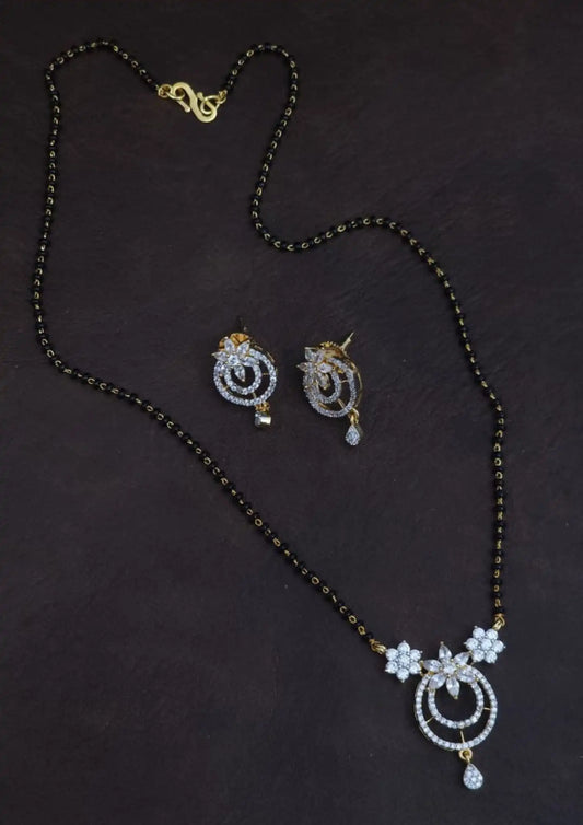 American Diamond Mangalsutra Imitation Jewellery Online | Sonaaz India