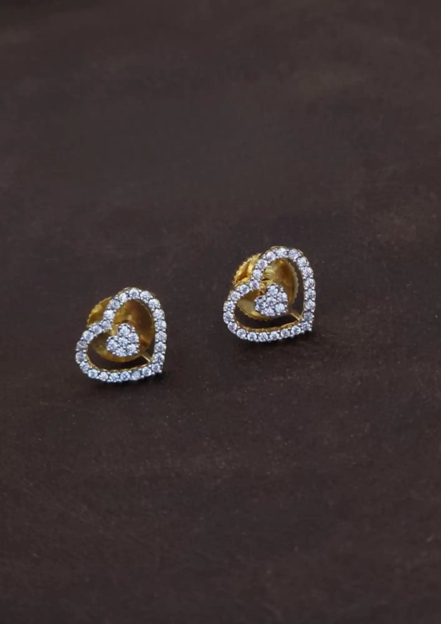 American Diamond Stud Earrings Imitation Jewellery Online | Sonaaz India