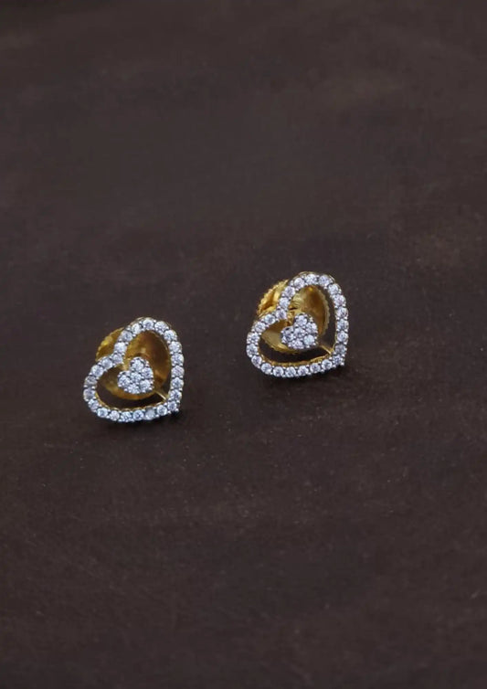 American Diamond Stud Earrings Imitation Jewellery Online | Sonaaz India