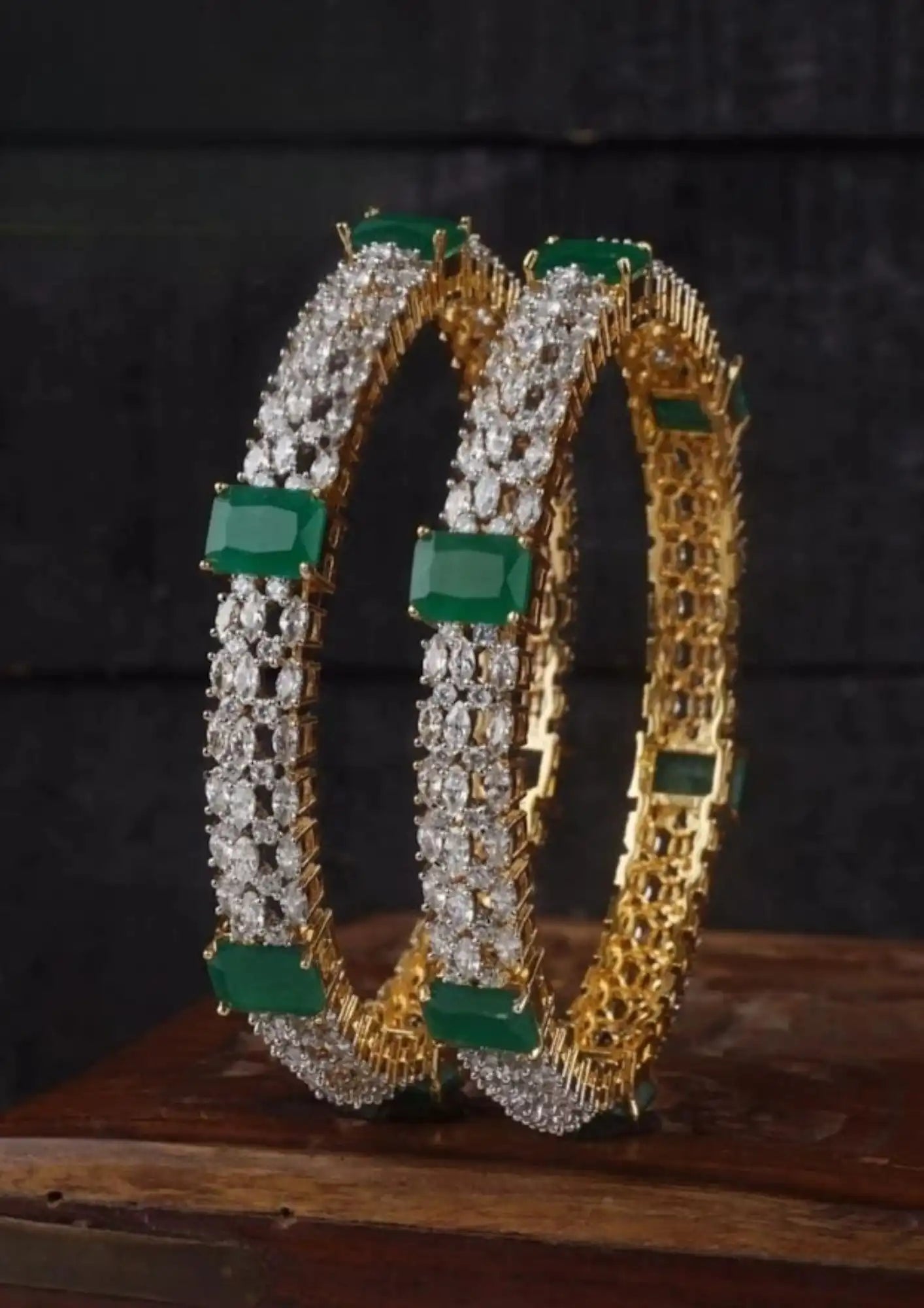 American Diamond Bangles Imitation Jewellery Online | Sonaaz India