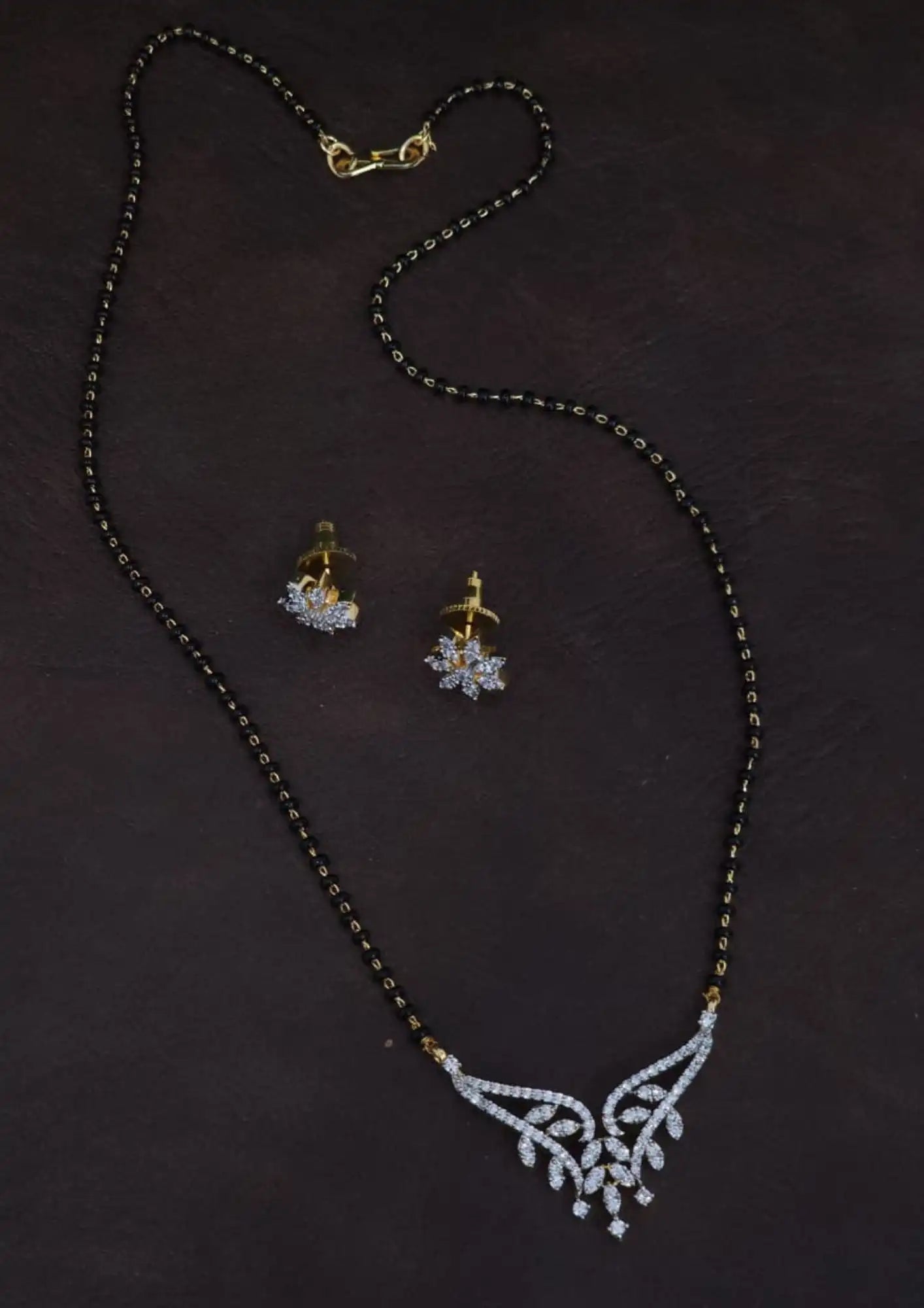 American Diamond Mangalsutra Imitation Jewellery Online | Sonaaz India