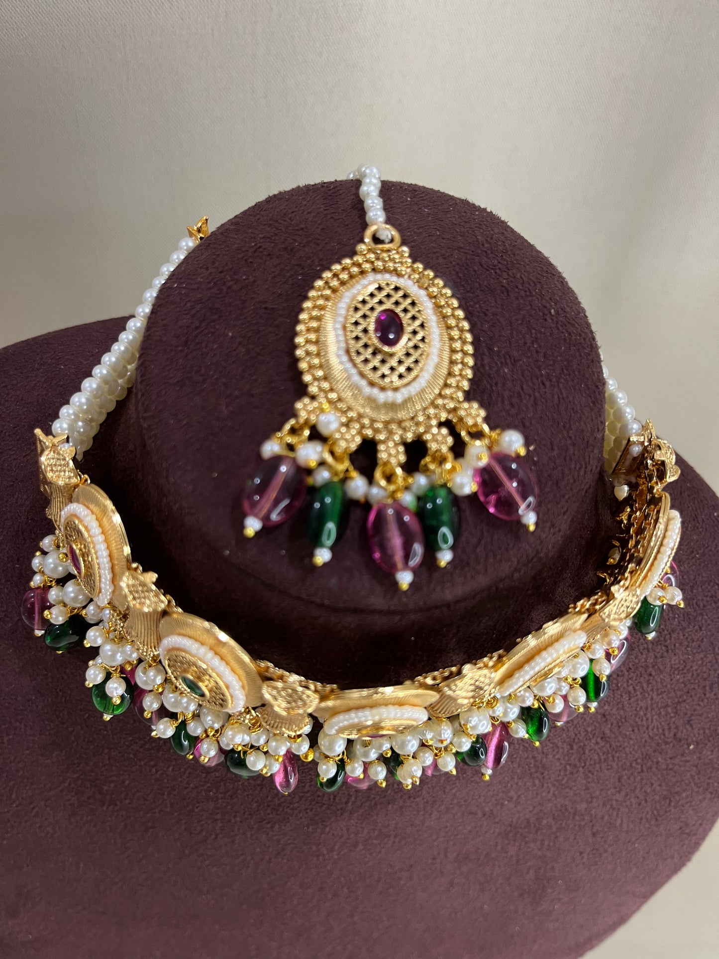 Heritage South Indian Choker Set - Multi