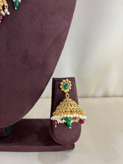 Heritage Layered V Neck Choker Set - Multi