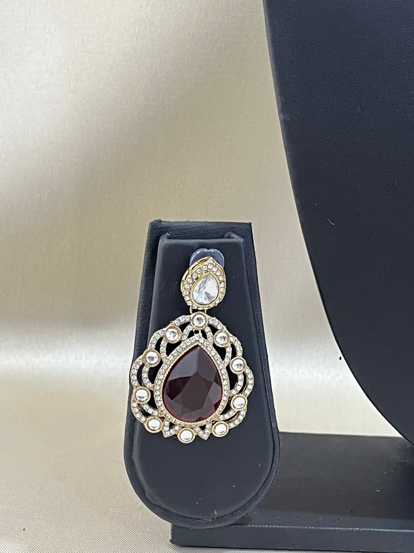 Kundan Necklace Set - Multi Color Dublet