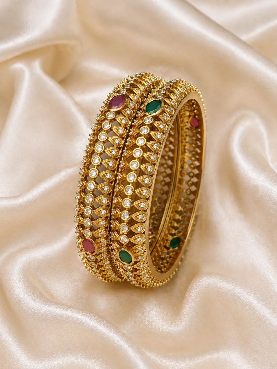 Kundan Bangles for Women | Sonaaz