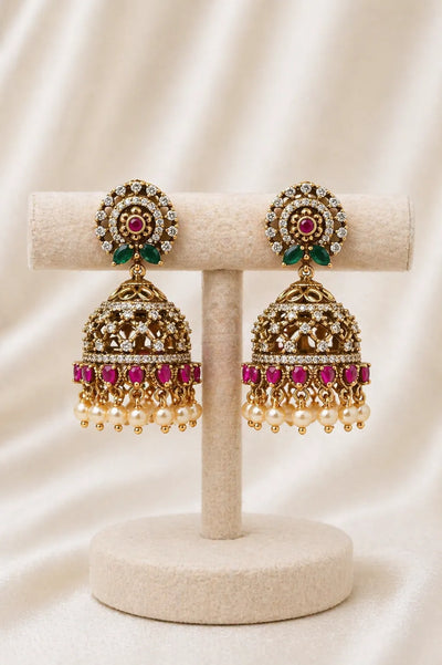 Victorian premium gold plated earrings