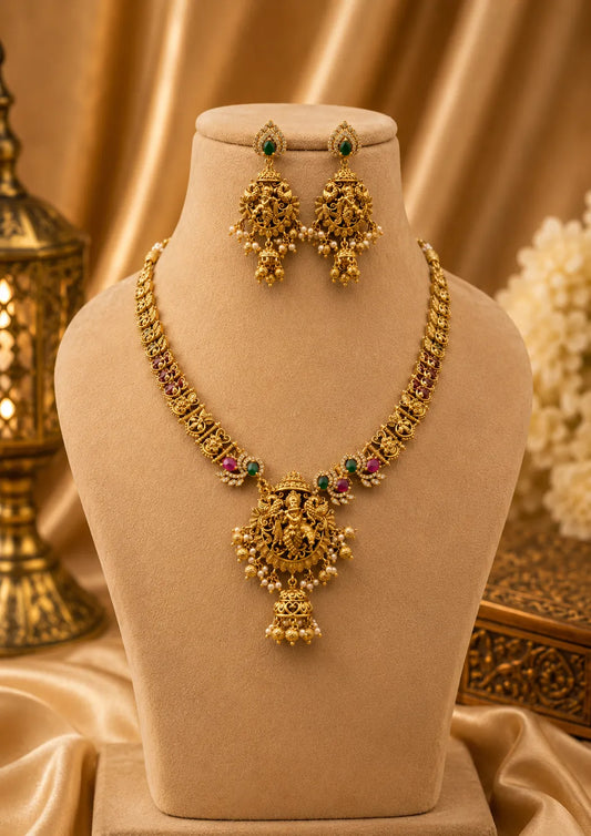 Kundan Necklace Set South Indian Jewellery | Sonaaz