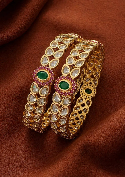 Kundan Bangles for Women | Sonaaz