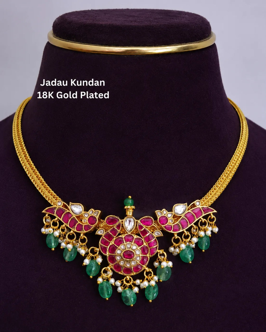 Jadau kundan 18k Gold plated Necklace