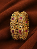 Kundan Openable Bangles Festive Jewellery | Sonaaz