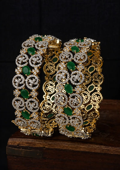American Diamond Openable Bangles Gift for Her | Sonaaz