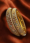 American Diamond Openable Bangles Traditional Jewellery | Sonaaz
