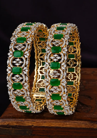 American Diamond Openable Bangles for Women | Sonaaz