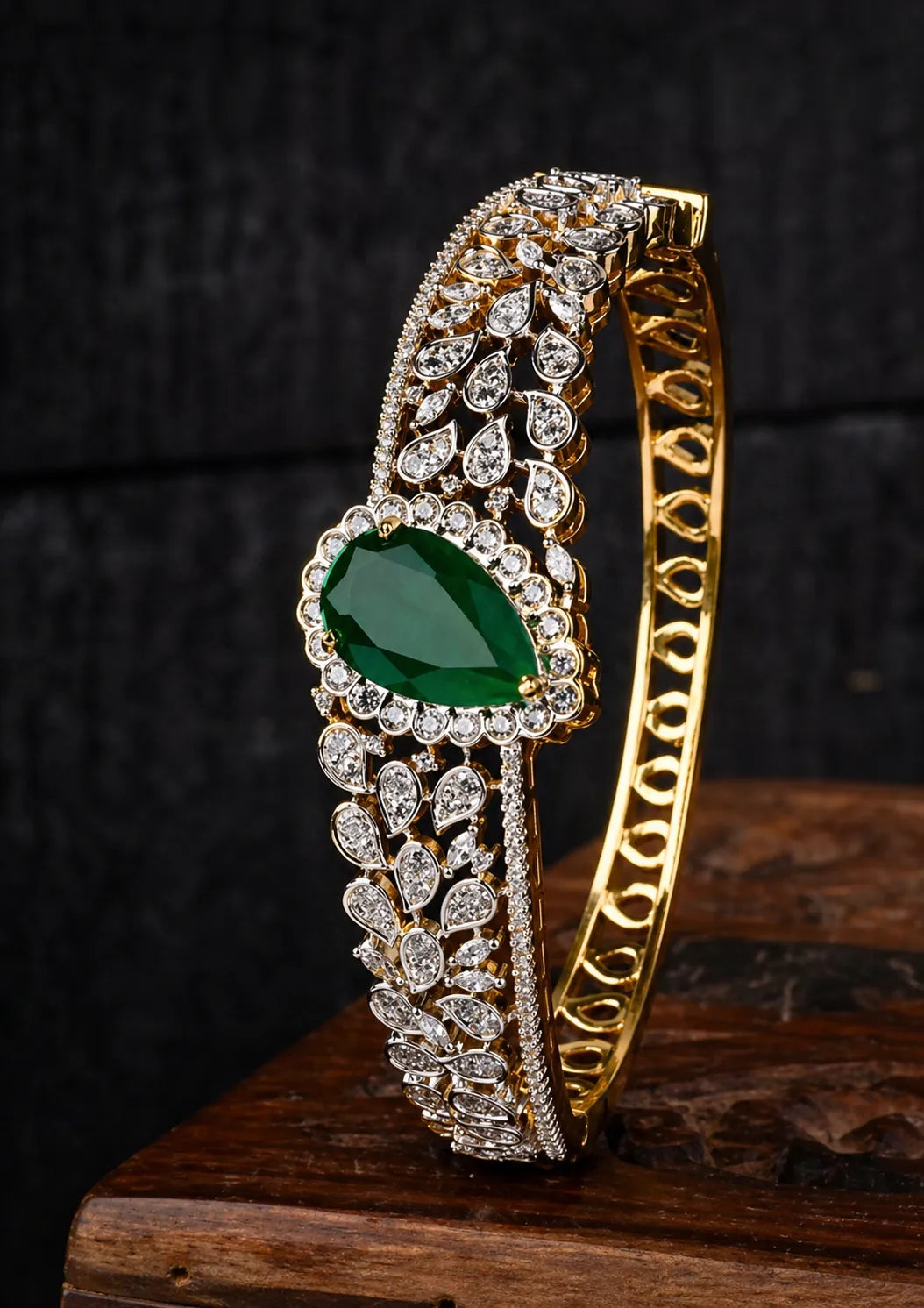 American Diamond Openable Bangles Gift for Her | Sonaaz