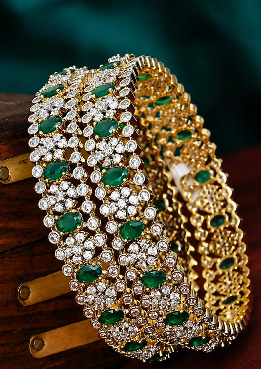American Diamond Bangles Online | Sonaaz