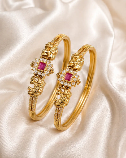Kundan Bangles Festive Jewellery | Sonaaz