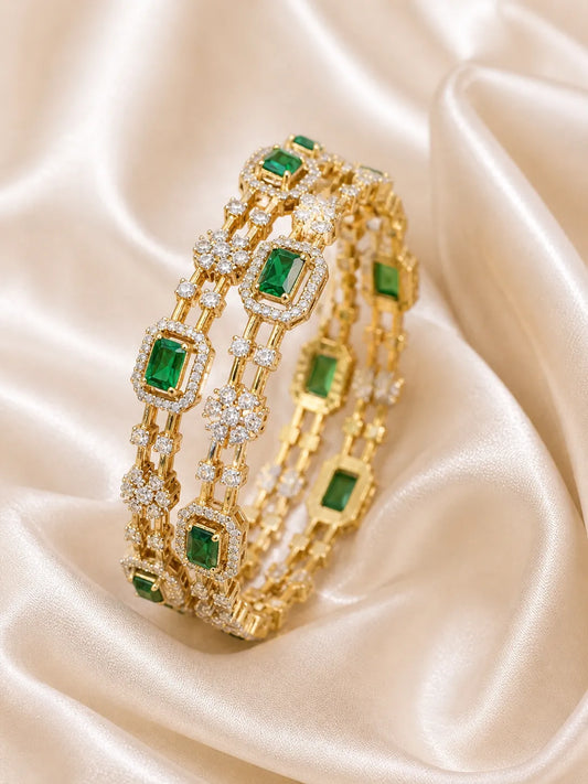 American Diamond Bangles Traditional Jewellery | Sonaaz