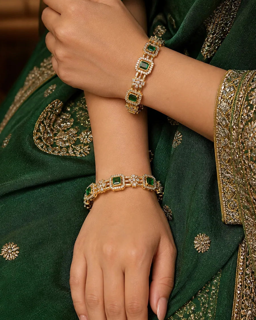 American Diamond Bangles Traditional Jewellery | Sonaaz
